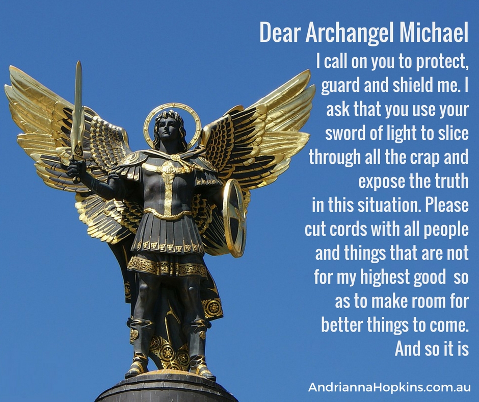 Archangel Michael protection cutting cords sword of truth 2017